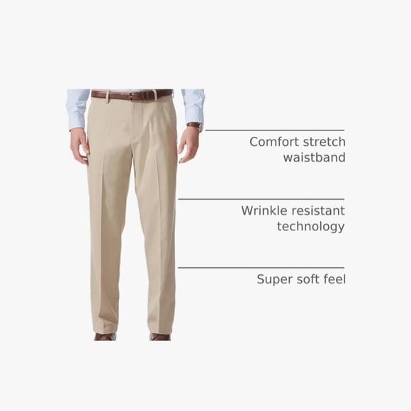 NWT Men’s Dockers Comfort Khaki 38 x 30 Relaxed Fit Stretch Pants Flat Front - Picture 3 of 9